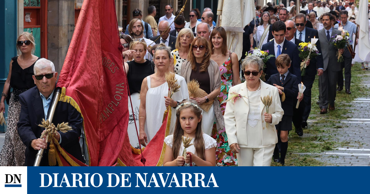 Pamplona wraps the corpus Christi procession Pamplona wraps the corpus Christi procession